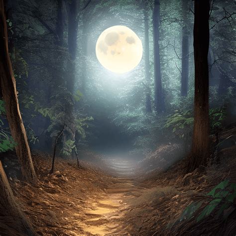 La Forêt de la Lune Mystérieuse: Une Exploration Vibrante de la Symbolique Naturelle et des Émotions Humaines