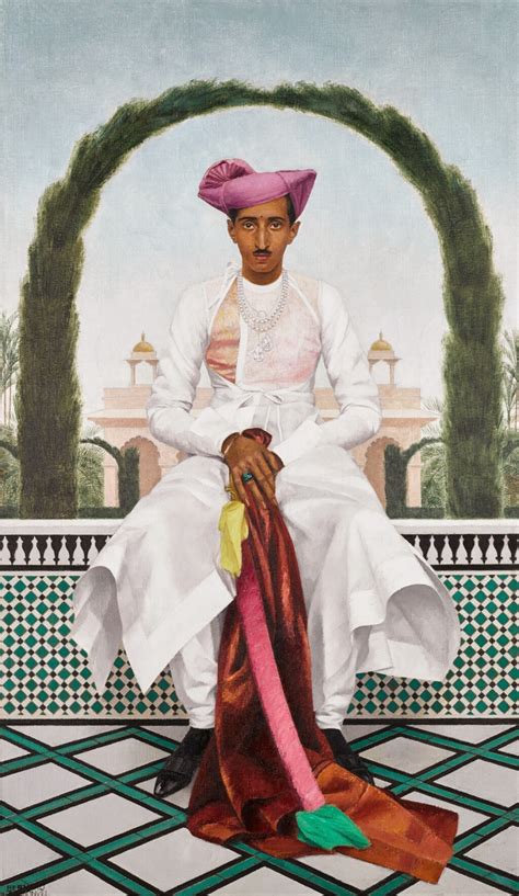 Le Portrait d'un Maharajah : Un Splendide Chant à la Majesté Royale et aux Riches Textiles !