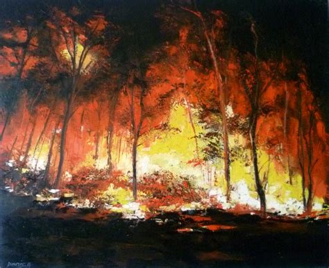  Le Paysage en Feu : Réalisme Magique et Chromatisme Vibrant